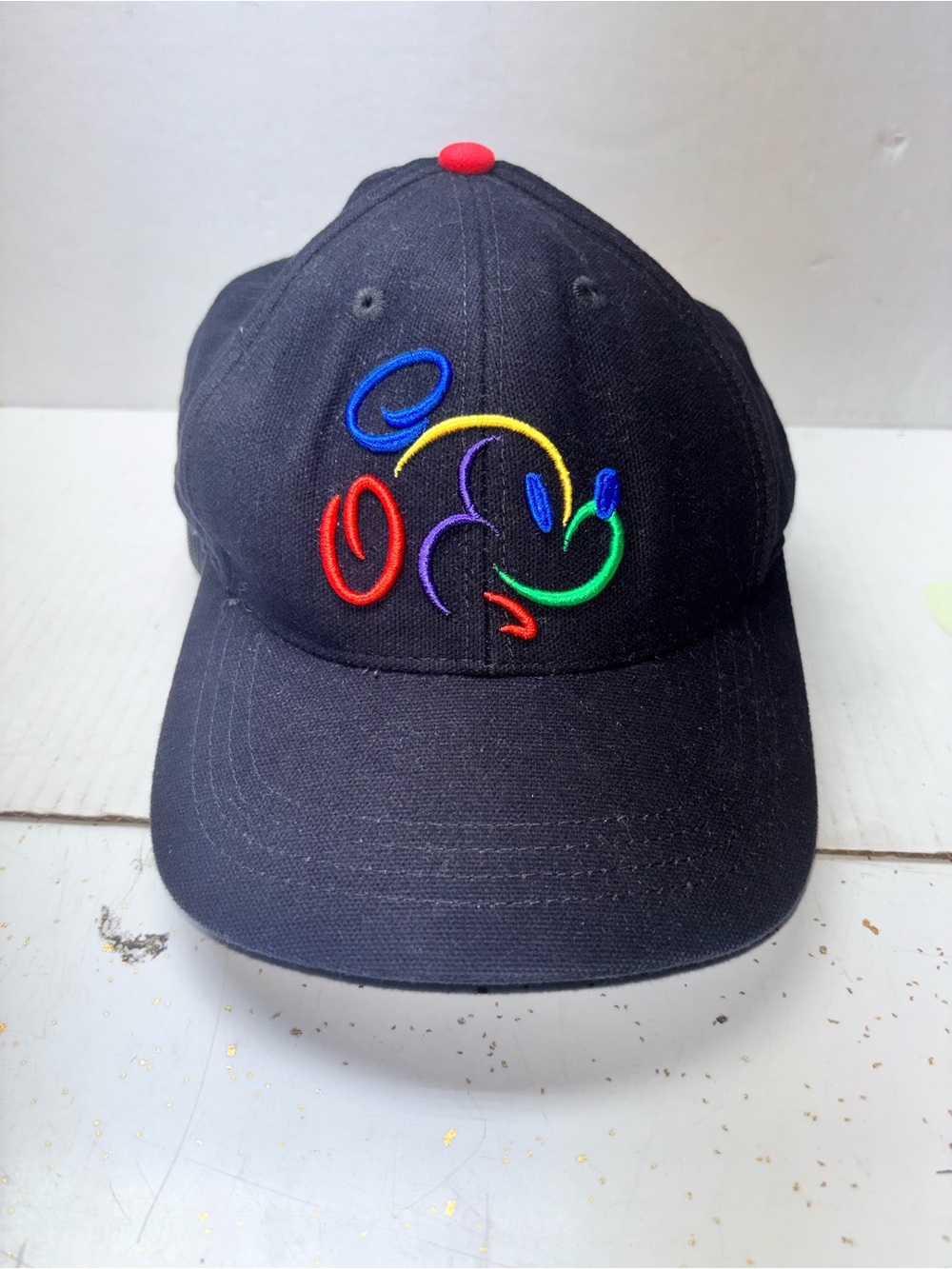 Disney Mickey Mouse
Rainbow Silhouette Baseball
Cap Hat Black Walt Disney
World!